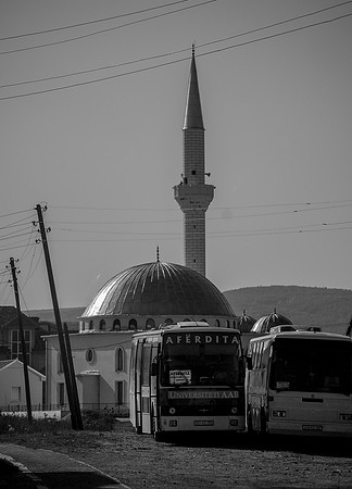 Busses at the Mosque